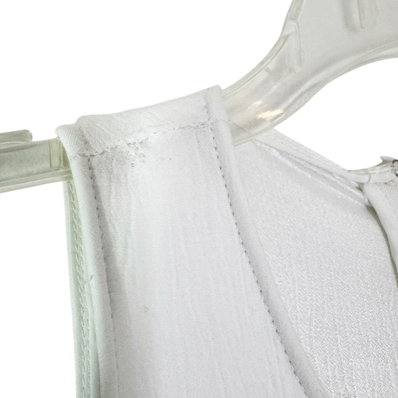 Rosetta Getty Cape Mini Dress White Flawed Size 6 - Picture 8 of 10